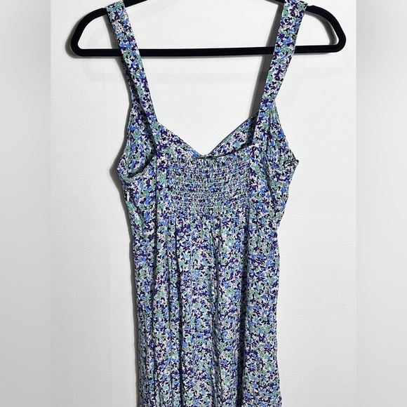 Zara Floral Multi Color Floral Maxi Dress With Front Slit Size Medium 8741064 - Picture 7 of 12